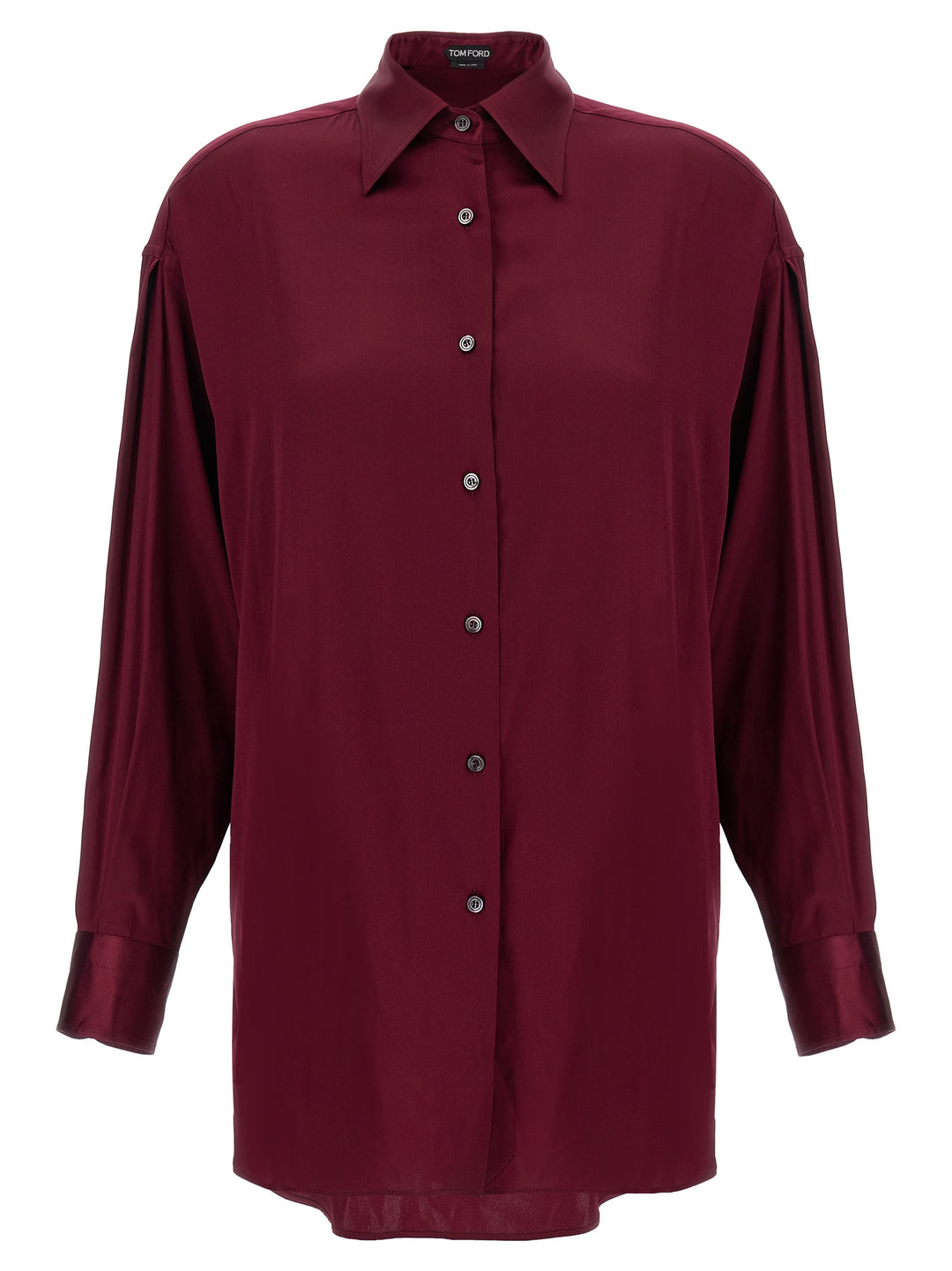 Tom Ford Silk Shirt Camicie - Bordeaux | 5300c61dc6aca32be7d153ec1e4cc2c67f2b8e2a