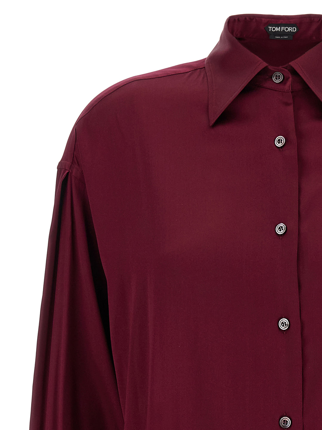 Tom Ford Silk Shirt Camicie - Bordeaux | 411f5b4f9fcc0b602b52854dd3ddcdaac93bd77a