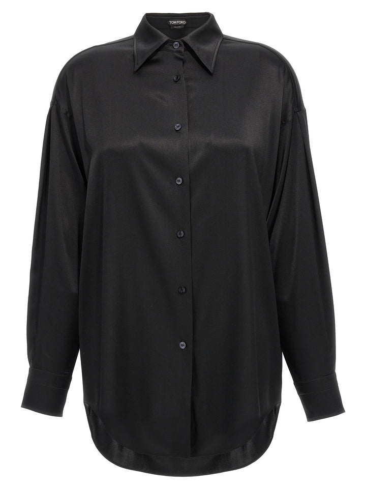 Tom Ford Silk Shirt Camicie - Nero | a403bc8c5f3ae0e865355c1ae878f2eeee4779df