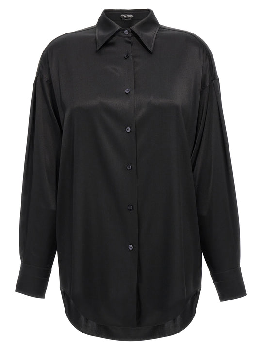Silk Shirt Camicie Nero