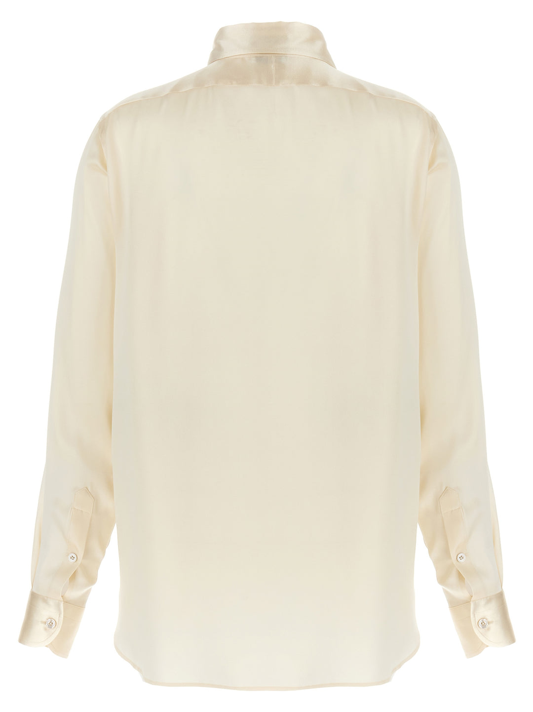 Tom Ford Pleated Plastron Shirt Camicie - Bianco | b6fc110e50eaa28bdbe97d7d615d900a1790f9e4