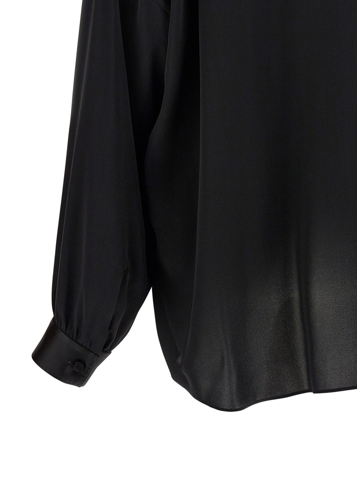 Tom Ford Lavallière Neck Blouse Camicie - Nero | 0485aff255ea7f7a466869826f150315660b81aa