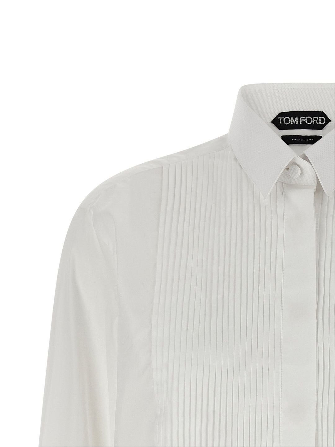 Tom Ford Plastron Shirt Camicie - Bianco | 2d1ace474657767697f4d29b7e3d21b5bcccc911