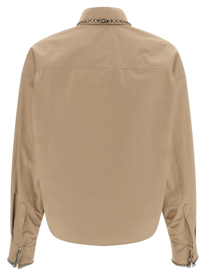 Fabiana Filippi Cropped Shirt Camicie - Beige | ad7d4f317b54f4a0f135d3684142bbc329bd0a4f