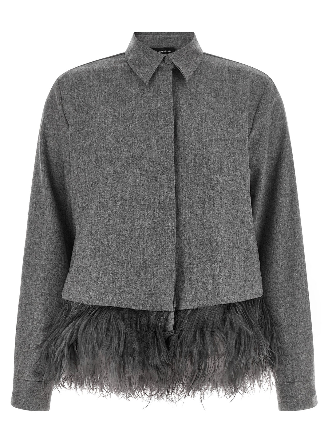 Fabiana Filippi Feather Shirt Camicie - Grigio | 9aba79dfebec049c8b8ae57231efca60b912e5f0