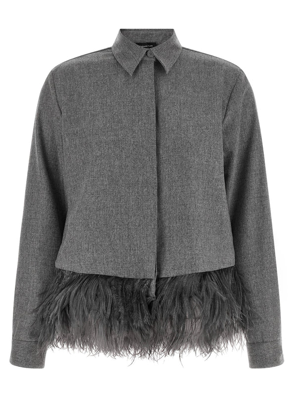 Feather Shirt Camicie Grigio