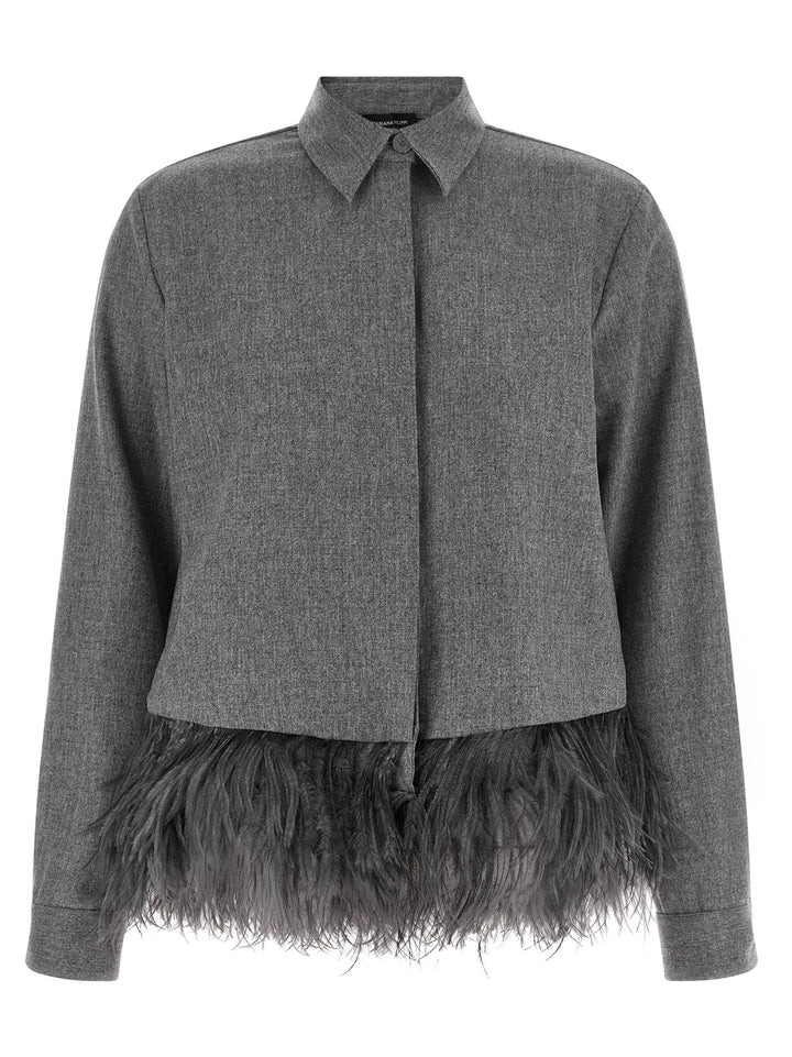 Fabiana Filippi Feather Shirt Camicie - Grigio | 9aba79dfebec049c8b8ae57231efca60b912e5f0