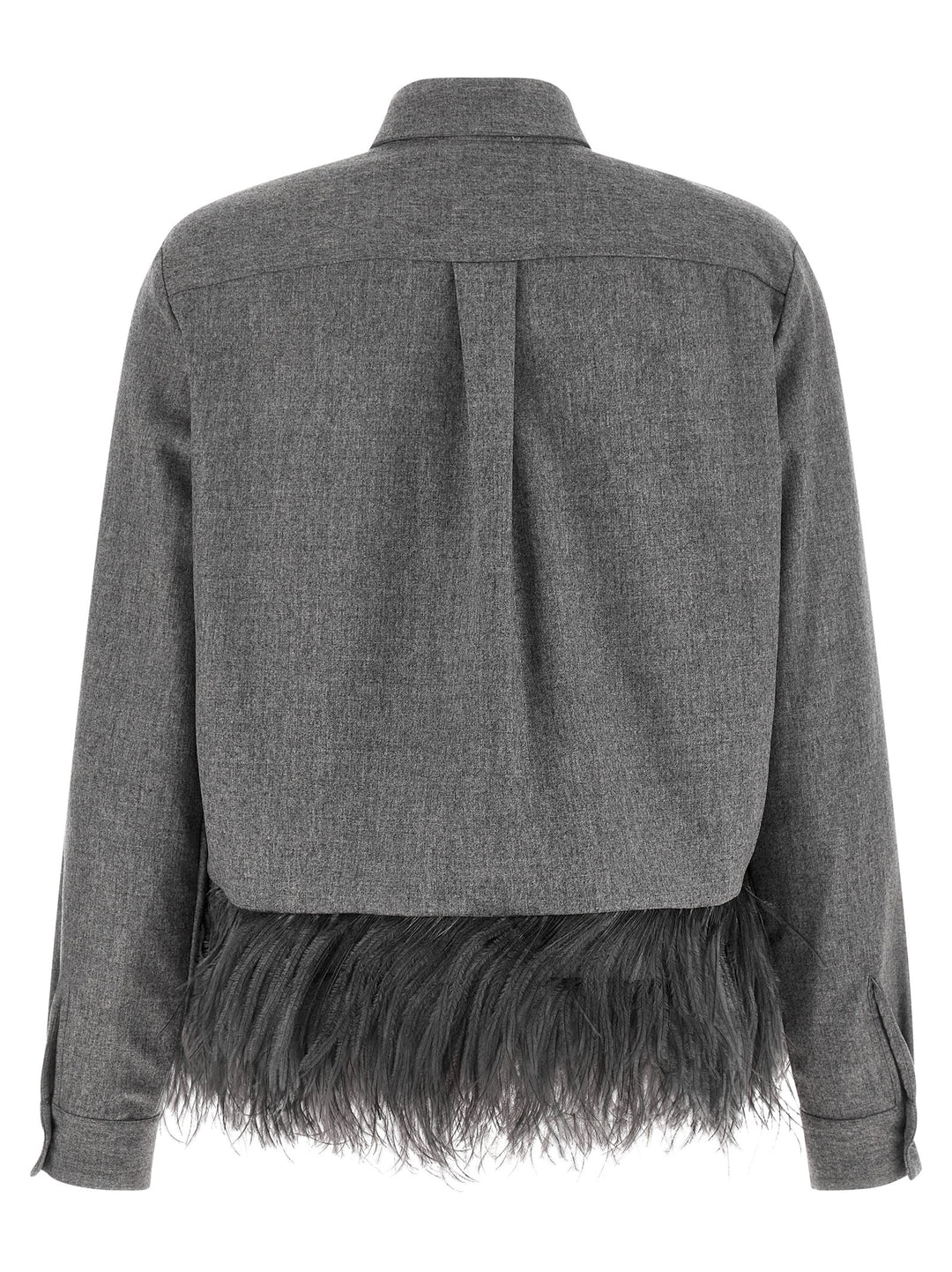 Fabiana Filippi Feather Shirt Camicie - Grigio | 1f8fd6702001ddc759ee3c0083f4fd67c494d555