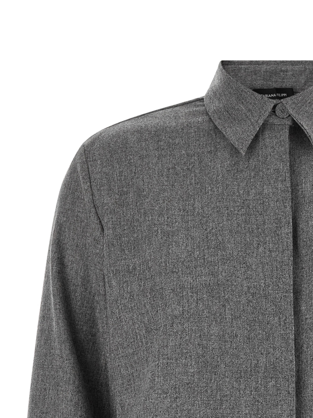 Fabiana Filippi Feather Shirt Camicie - Grigio | 019f68d6267c20e88bc9f578741a4be1efba1897