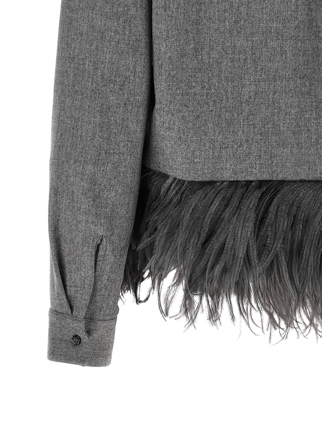 Fabiana Filippi Feather Shirt Camicie - Grigio | fbd1c8115a9d9114673852743df499c101ee8c06