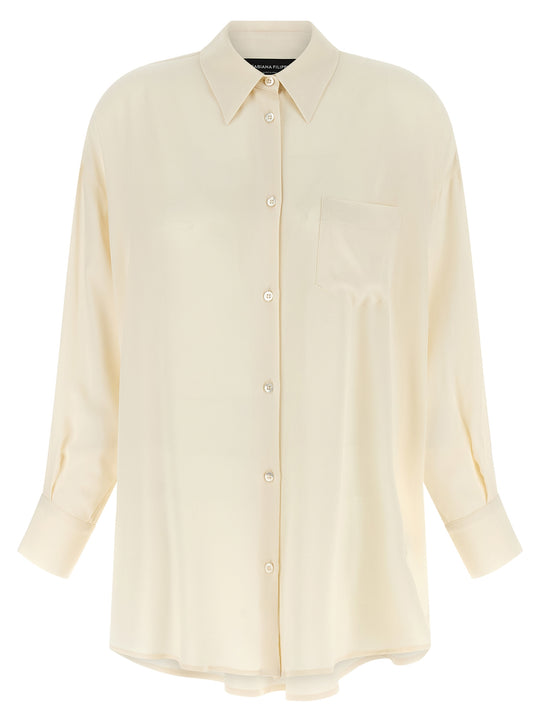 Diamond Thread Shirt Camicie Beige
