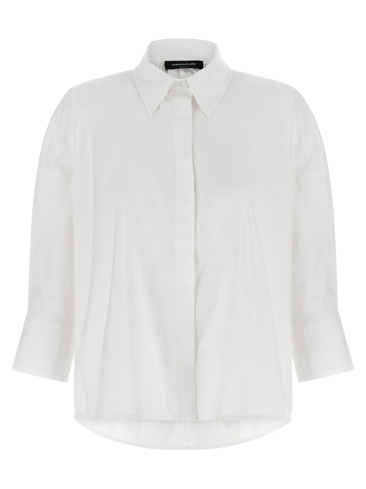 Fabiana Filippi Diamond Thread Shirt Camicie - Bianco | a7f857f7b131a165ec8937fb5543c677fbc2a563