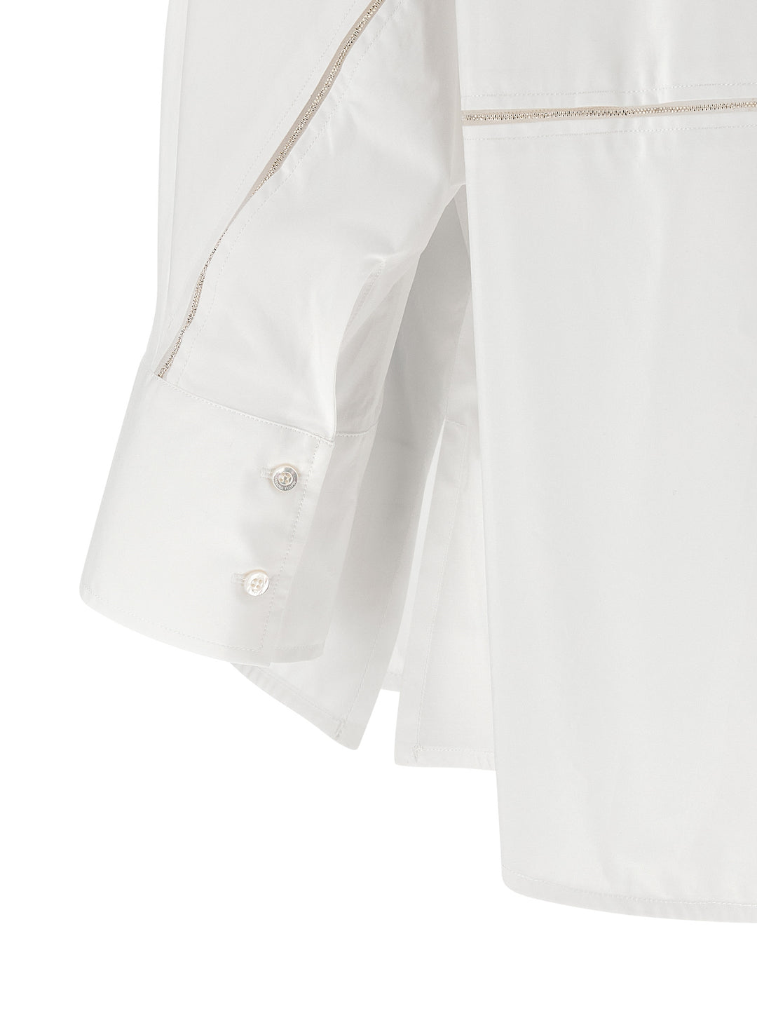 Fabiana Filippi Diamond Thread Shirt Camicie - Bianco | 823461ebb4f20d76fd12f828bda2f378b187c0dd