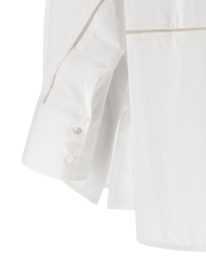 Fabiana Filippi Diamond Thread Shirt Camicie - Bianco | 823461ebb4f20d76fd12f828bda2f378b187c0dd