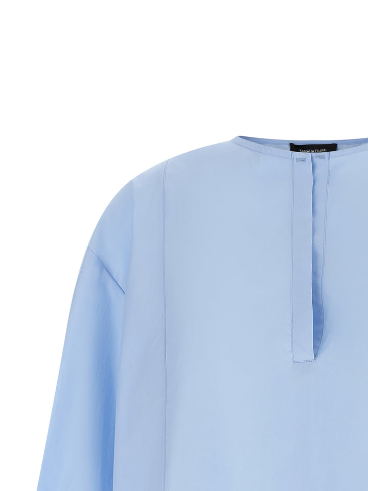 Fabiana Filippi Poplin Shirt Camicie - Celeste | 5e7d06ca94fced89516bb382b48212611759a9ca