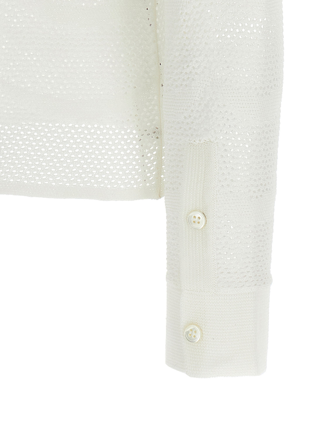 Tom Ford Openwork Cardigan Maglioni - Bianco | 0cbb86c351debf9518248ba5e25da92018e93d3c