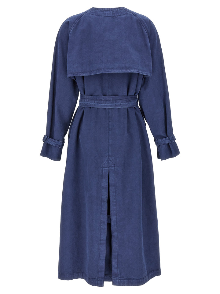 Max Mara Calao Trench e Impermeabili - Blu | 6e8edcb8507b8611a2e7985f4d64a663e8301e92