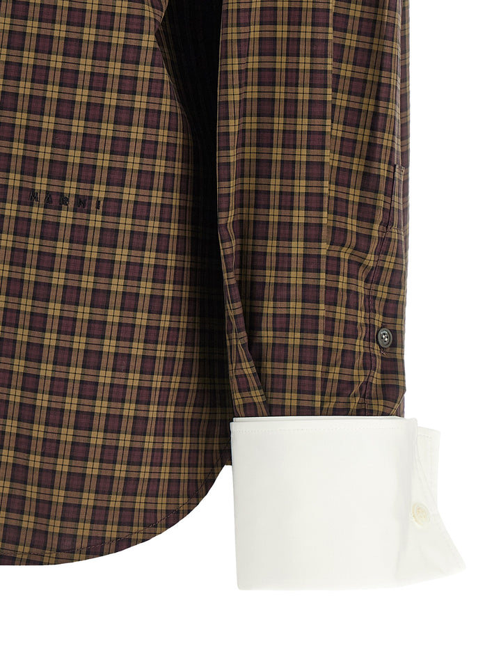 Marni Scarf Collar Shirt Camicie - Marrone | 7dee0ccc816f6a9a3d81f0245972043b235f6063