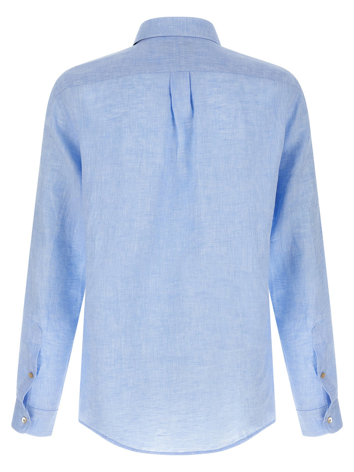 Riviera Project Linen Shirt Camicie - Celeste | ba0c38bc47b3da8c14e99612c7ef2ba7a9a861e0