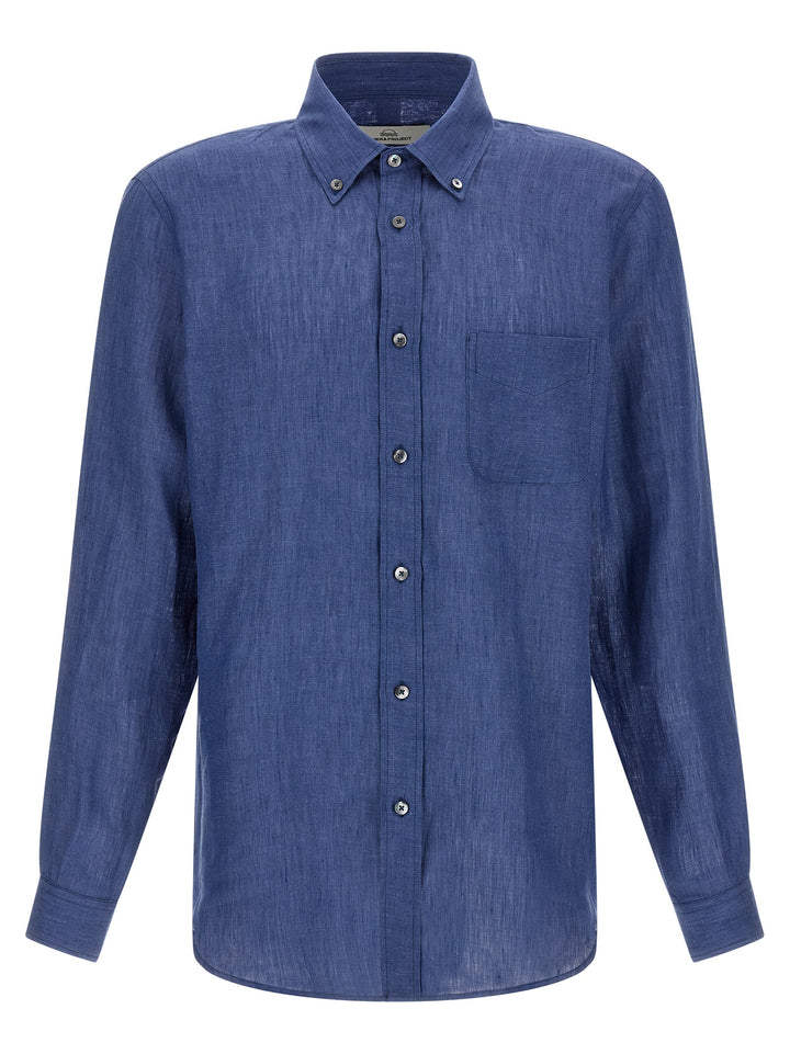 Riviera Project Linen Shirt Camicie - Blu | 7e5aa1153e7817c4783b61020ccf57d2dc10640a