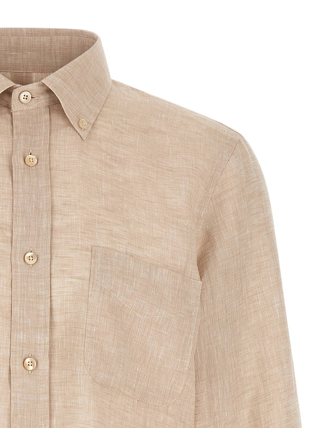 Riviera Project Linen Shirt Camicie - Beige | 211abefeabfff3d032cdb269693068e548b46a58
