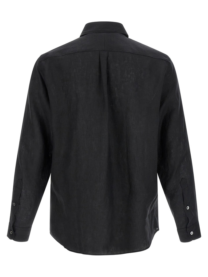 Riviera Project Linen Shirt Camicie - Nero | e1383a4979577088dc711eb152a9a5801fa7f8f1