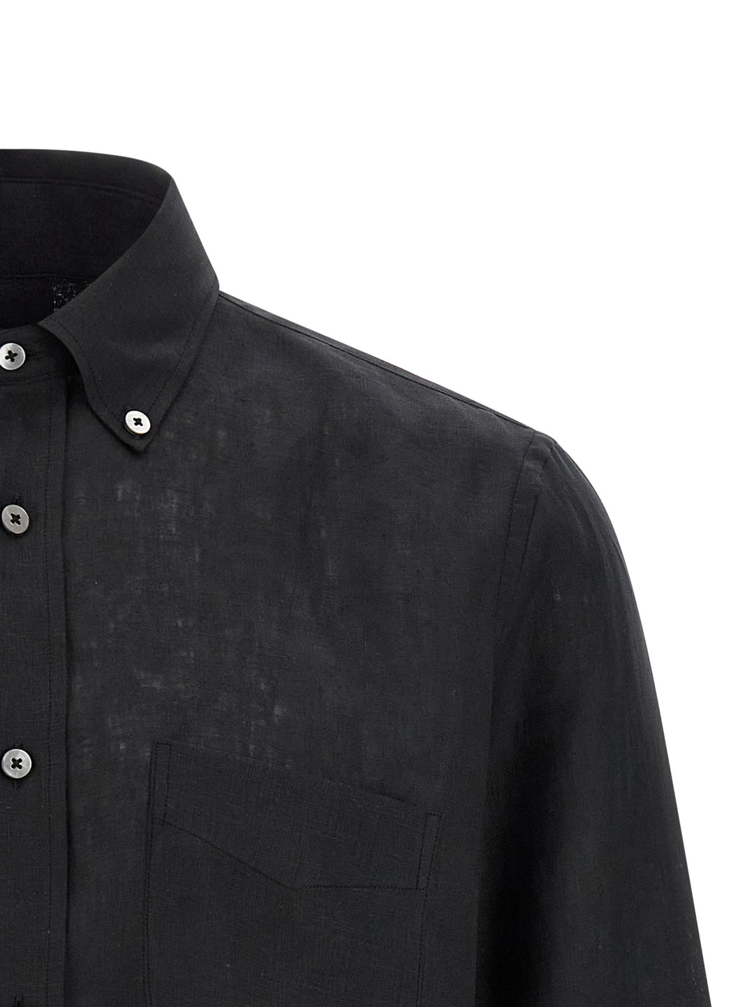 Riviera Project Linen Shirt Camicie - Nero | 2c165aaf967d7e288cfc1dc58542d8a5d342eb4e