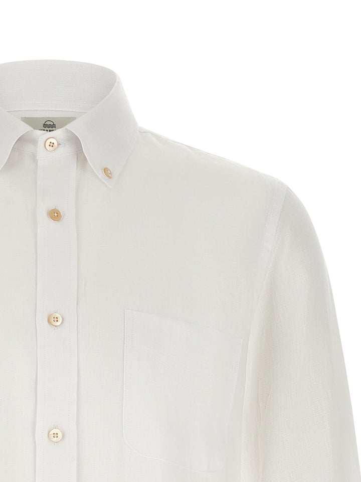 Riviera Project Linen Shirt Camicie - Bianco | 5561e2c233cf9e019f41b553e93ace813a385cc1