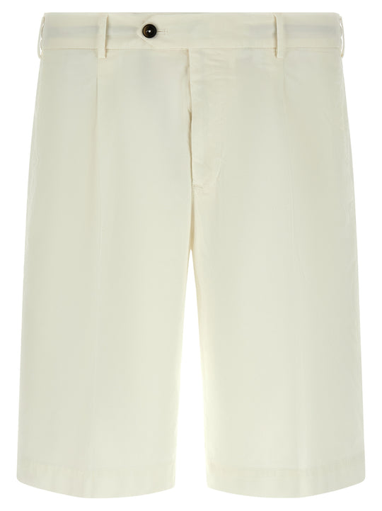 Stretch Cotton Bermuda Shorts Bermuda E Short Bianco