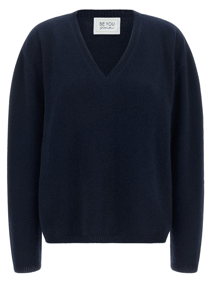 Be You V-Neck Sweater Maglioni - Blu | 46a0ff37f0fa775b0a27efb040a034d9b577a628