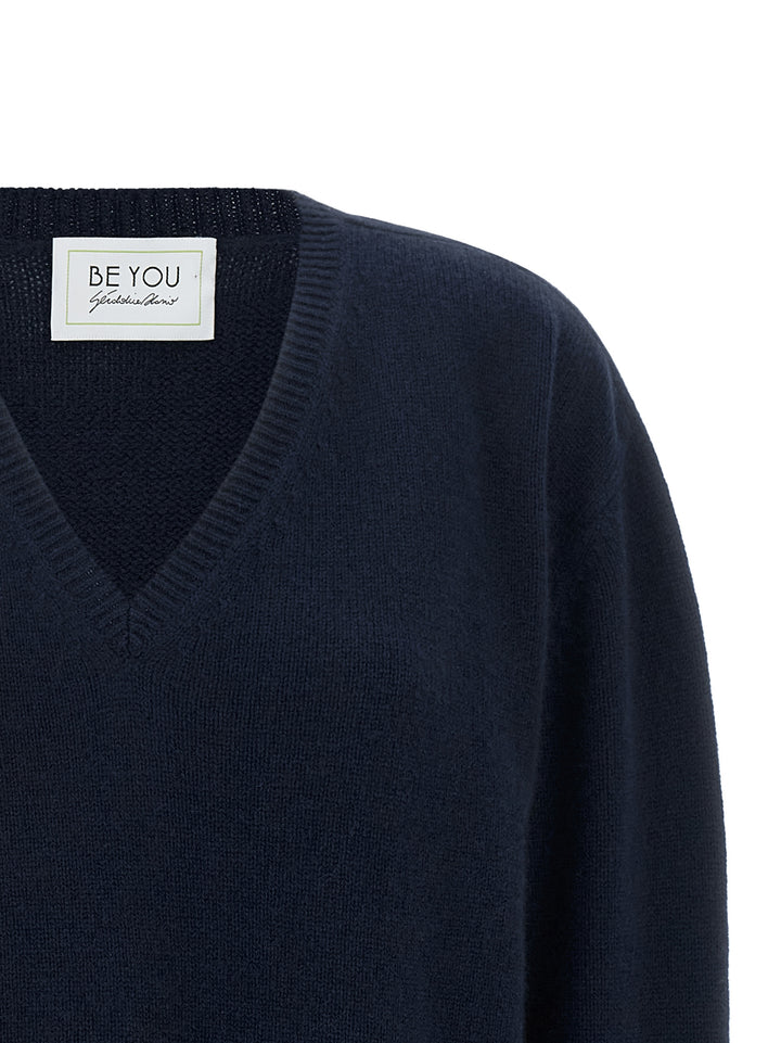 Be You V-Neck Sweater Maglioni - Blu | 2e120cff1388c206712e3d036b285f639671c41f