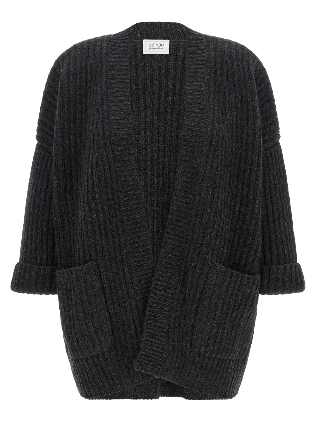 Be You Ribbed Cardigan Maglioni - Grigio | 48e58dd2958154d8e88d7e8b9f14557042c8576d