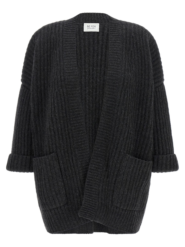 Be You Ribbed Cardigan Maglioni - Grigio | 48e58dd2958154d8e88d7e8b9f14557042c8576d