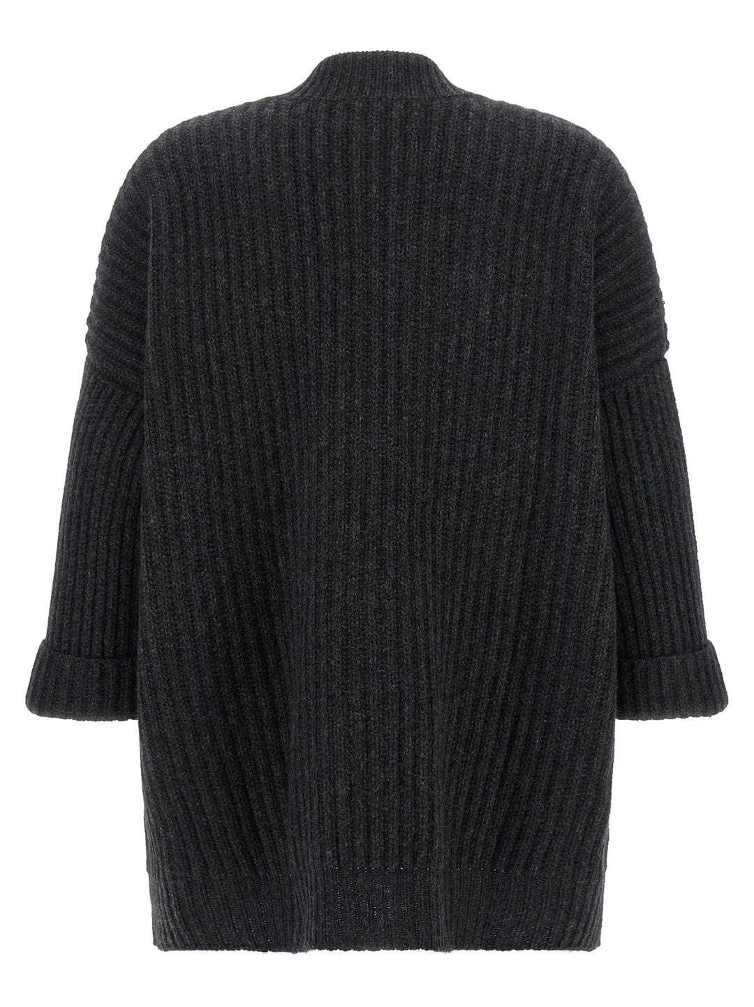 Be You Ribbed Cardigan Maglioni - Grigio | f6a5ccb91be51b9c64bf0a8a6ed11d539249c219