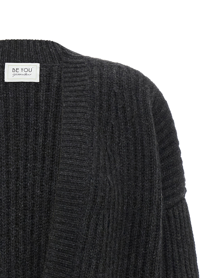Be You Ribbed Cardigan Maglioni - Grigio | e2c8abcb8ef1dcc2416d8046ba78871e120007f0