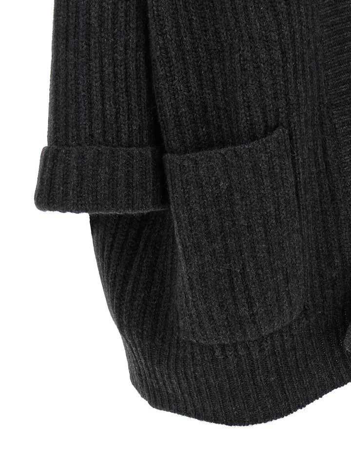 Be You Ribbed Cardigan Maglioni - Grigio | de4acda0cd70948344d0765459344f0daeb0a746
