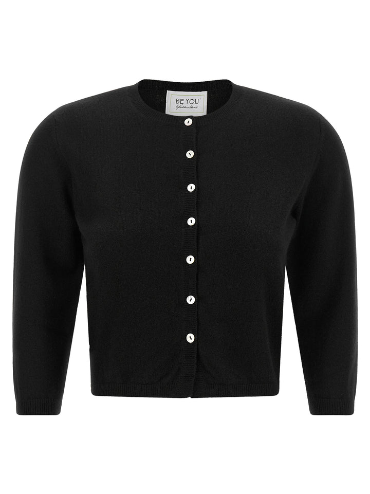 Be You Crew-Neck Cardigan Maglioni - Nero | f5a4875d46d315ffc17298215182c91ac6b0b3e4