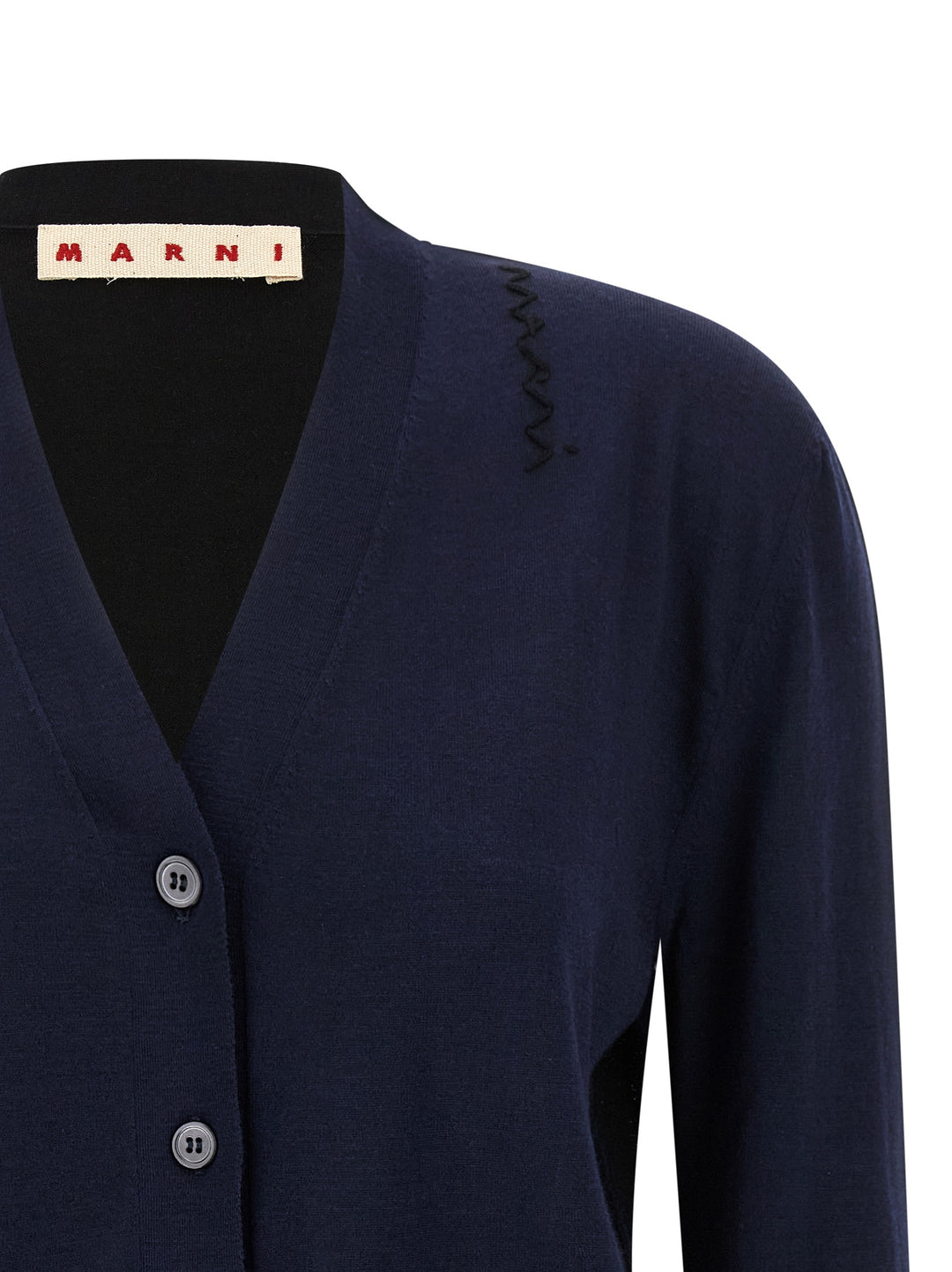 Marni Two-Tone Cardigan Maglioni - Multicolor | c8f4adfab509a95af62540247e9289ab4ea2e78e