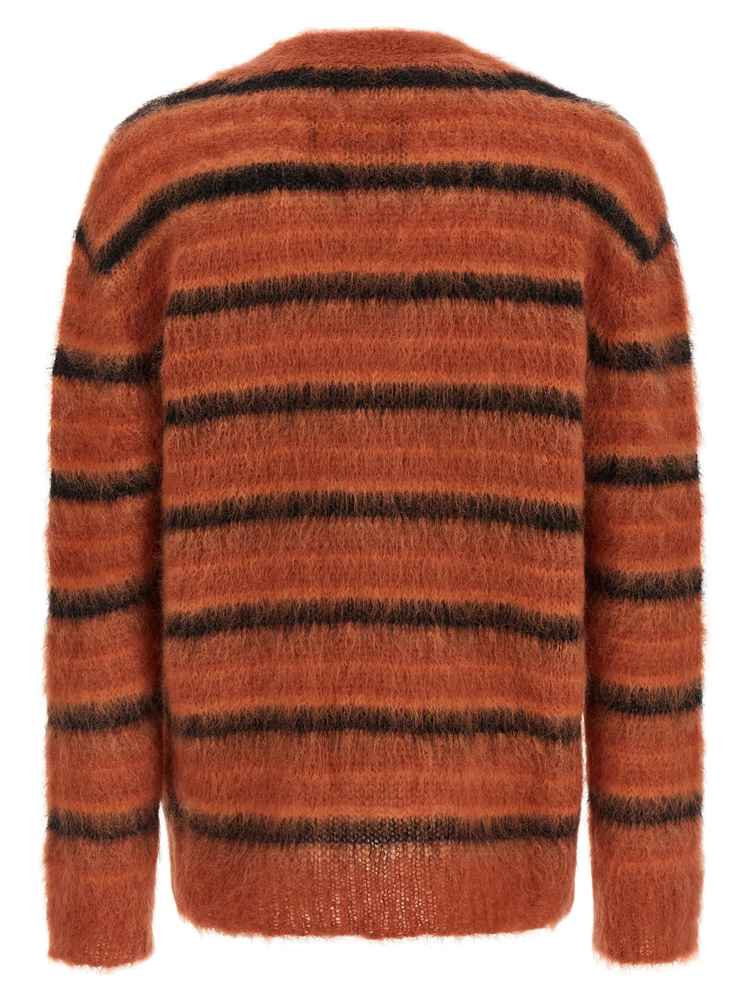 Marni Brushed Striped Cardigan Maglioni - Arancione | 100ba93cace7b9c26c37169d50f3ded17b9e8c36