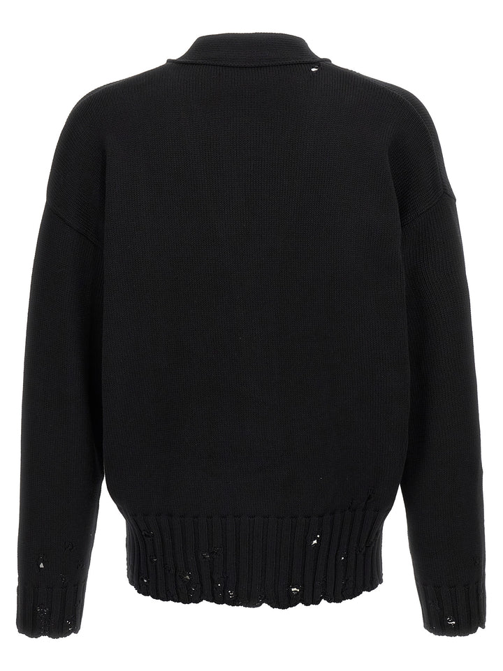Marni Logo Embroidery Cardigan Maglioni - Nero | cb55c126ae43fe4c49e0c1454e767b139a2d06ed