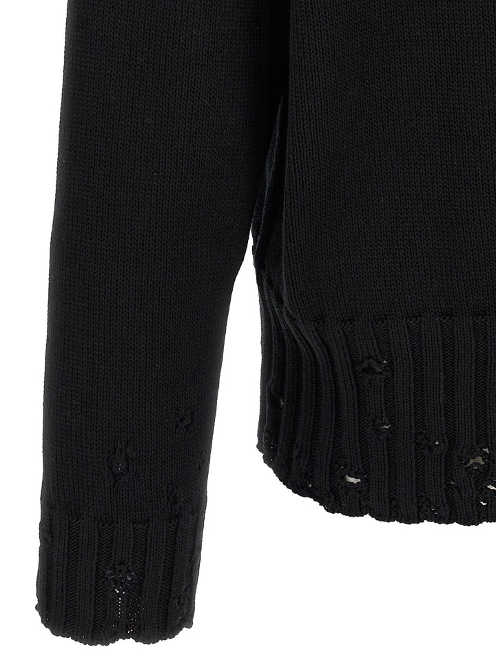 Marni Logo Embroidery Cardigan Maglioni - Nero | a1f5e18c69875e24b5a407a59c91d828c4e93f94