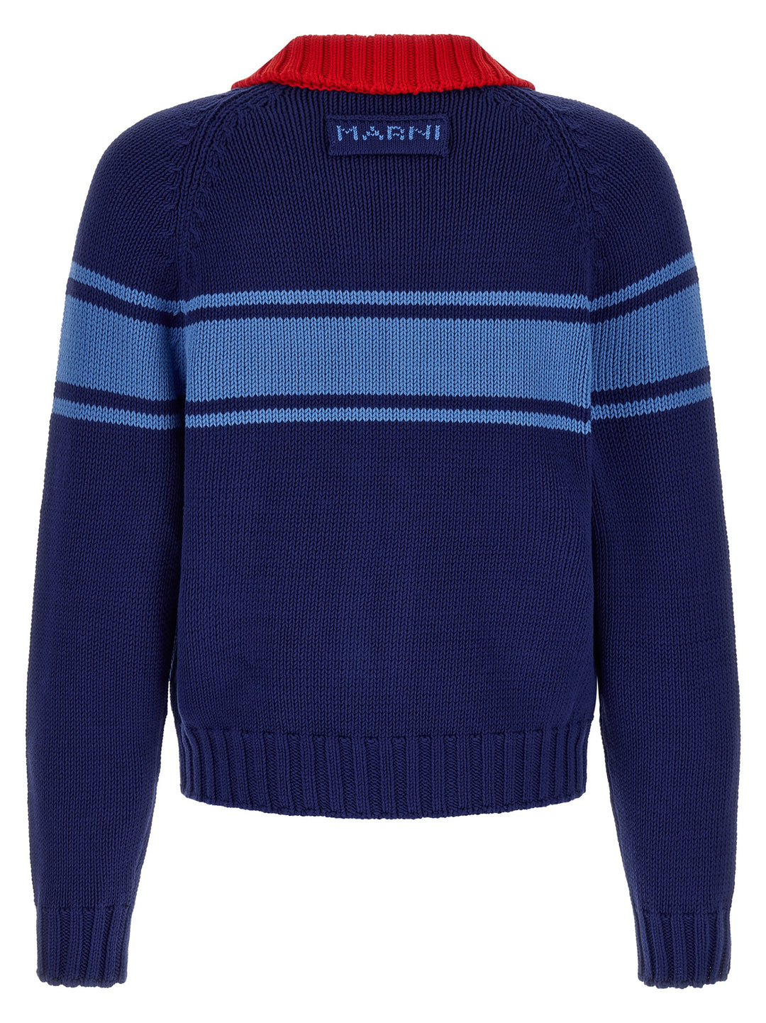Marni Color Block Details Cardigan Maglioni - Blu | 9bb826519b2eebbcbbceea9c396e88cd2b3c9288