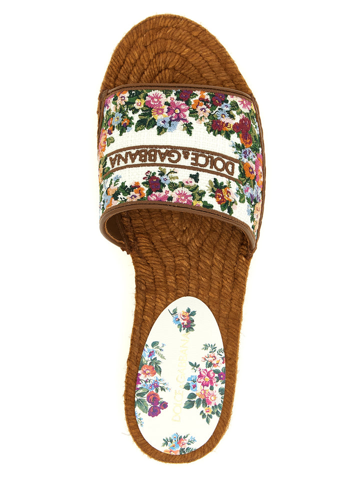 Dolce & Gabbana Cross-Stitch Espadrilles Sandali - Multicolor | 30c8335f320f6be8e664a6efcb05a13725253058