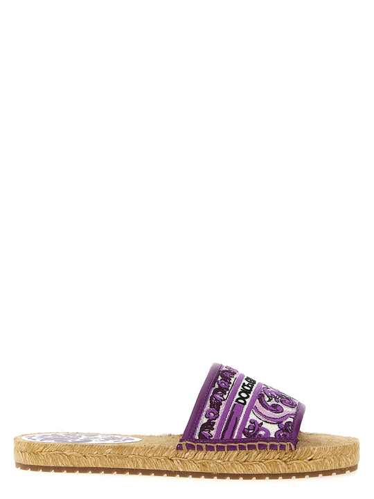 Embroidery Espadrilles Sandali Viola
