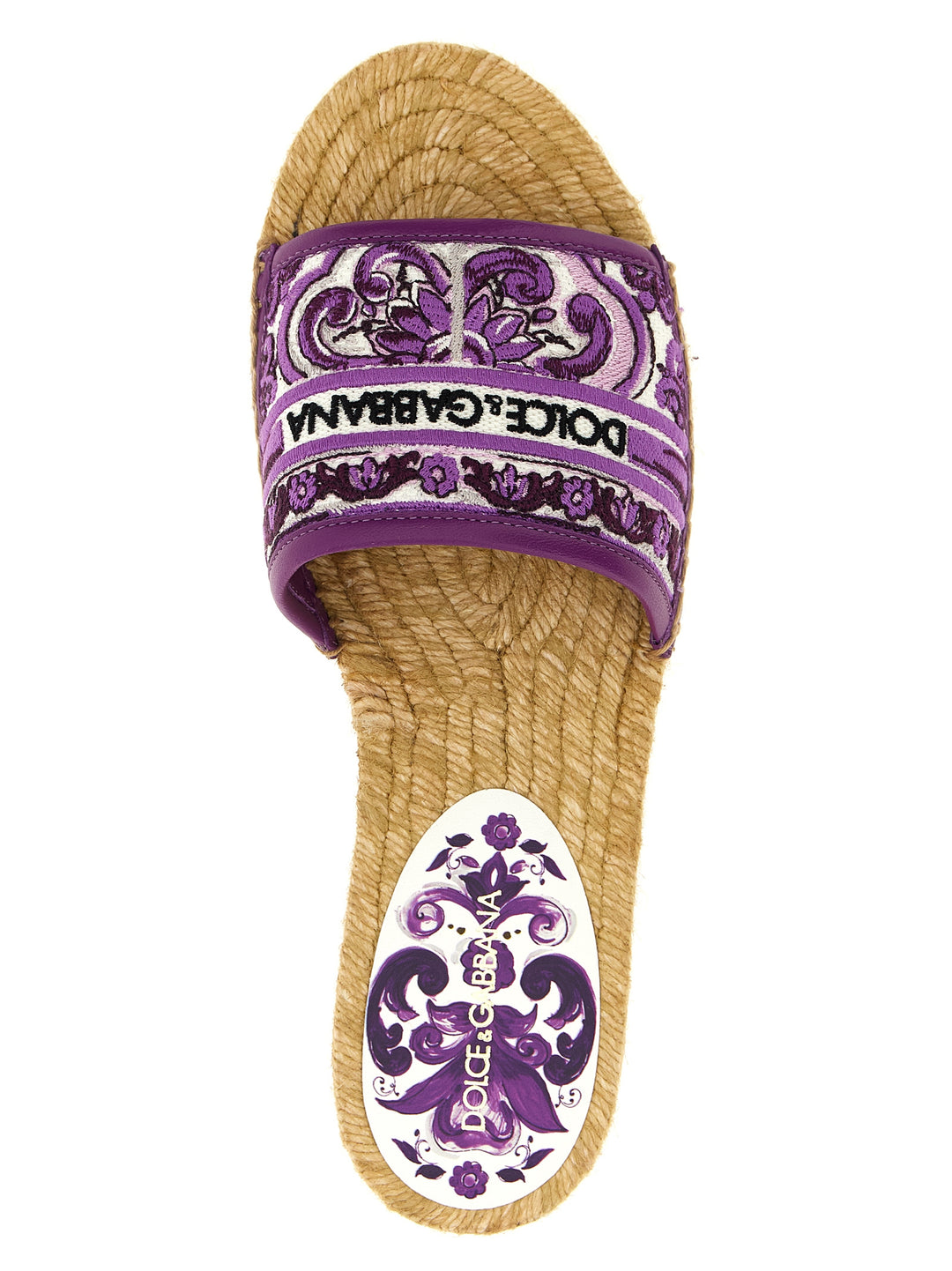 Dolce & Gabbana Embroidery Espadrilles Sandali - Viola | a2bf7287467ecc07f043827cf0e4267a354d459b