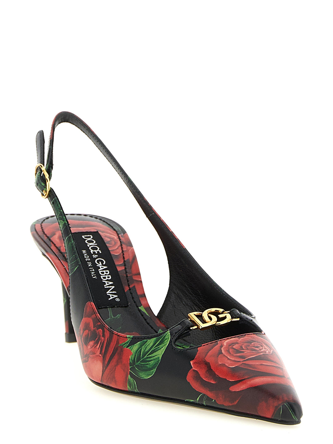 Dolce & Gabbana Rose Print Slingbacks Decollete - Multicolor | 9498d70b2fd74e65f012f53a86ecfcde830dff0d