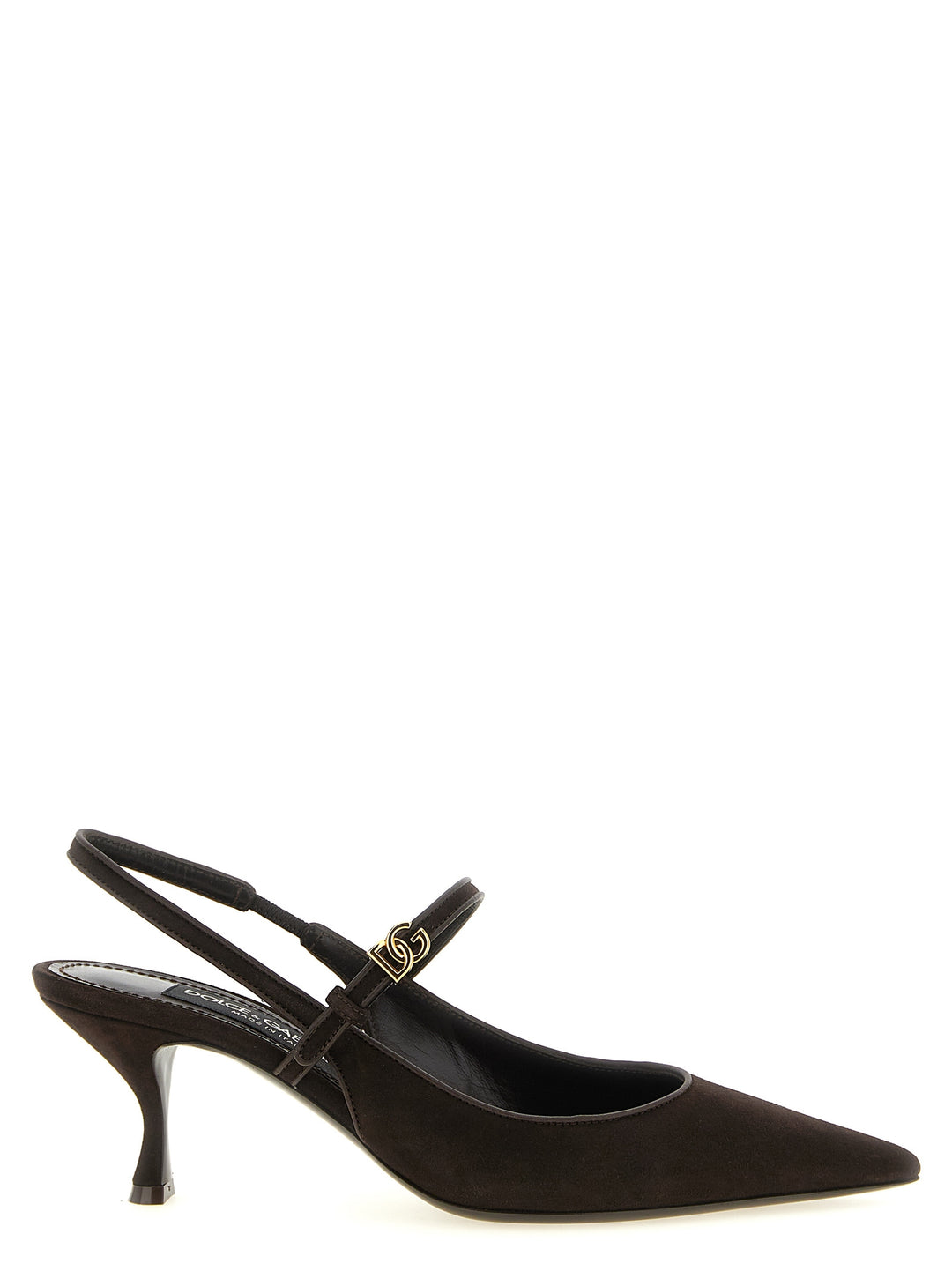 Dolce & Gabbana Suede Slingbacks Decollete - Marrone | 7f9b6172b8e7e6dcc5f1ebde0c590a23892ef965