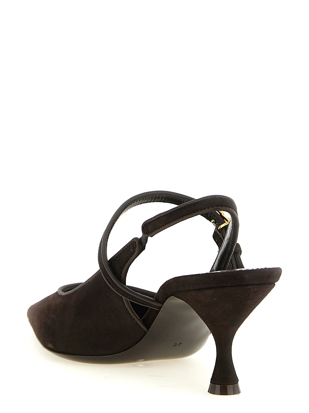 Dolce & Gabbana Suede Slingbacks Decollete - Marrone | 0ea044d5619f2ec7656d1db6afed337c04785a53