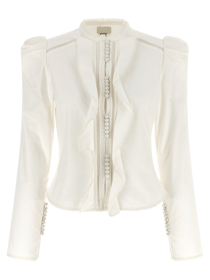 Isabel Marant Calina Camicie - Bianco | 5a0800d7b3e332c08ad371157fb7a4126adf938b