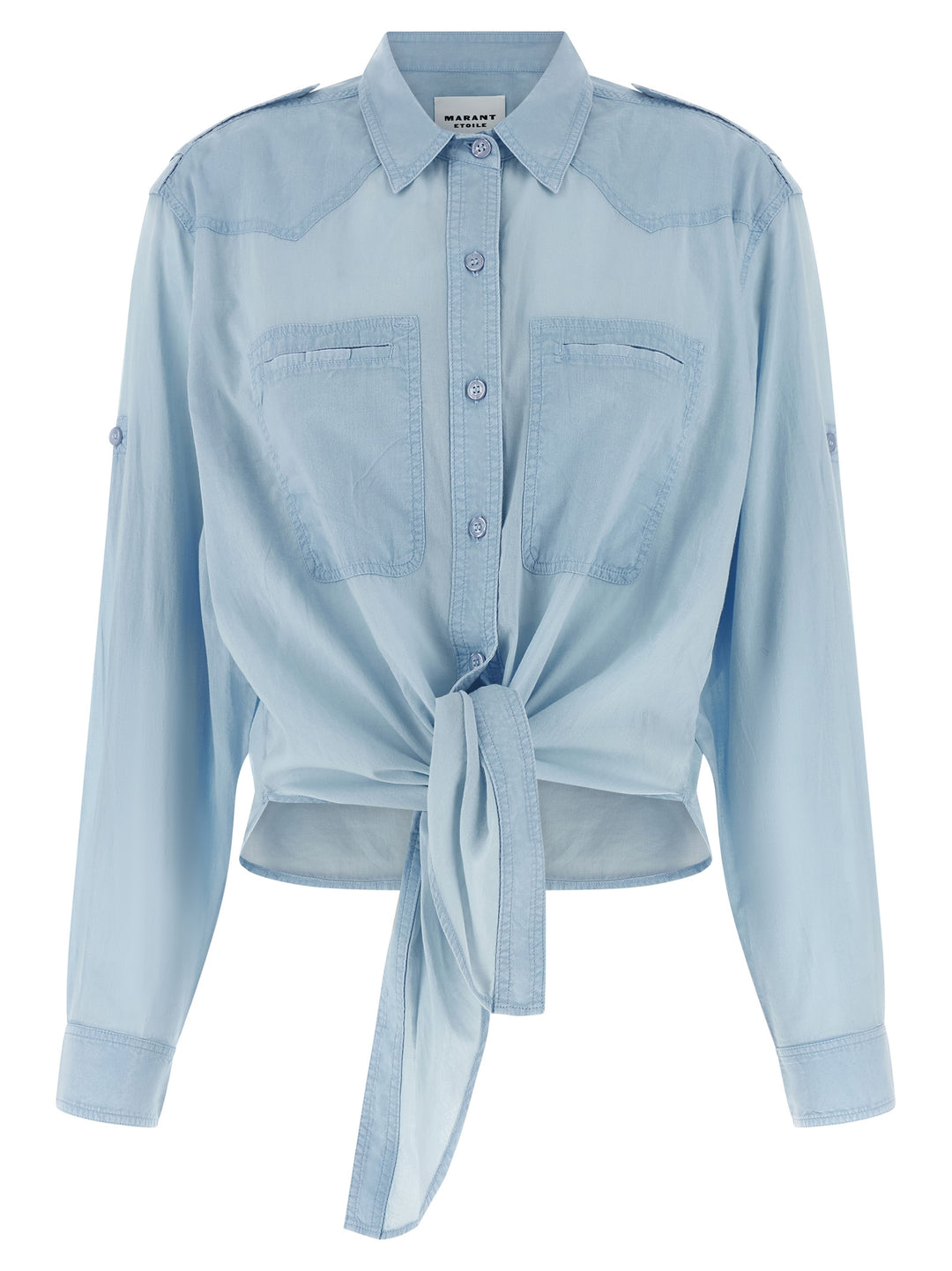 Marant Etoile Valiane Camicie - Celeste | 415aa7b163a992087b54dd8302e75e2f22fe7765